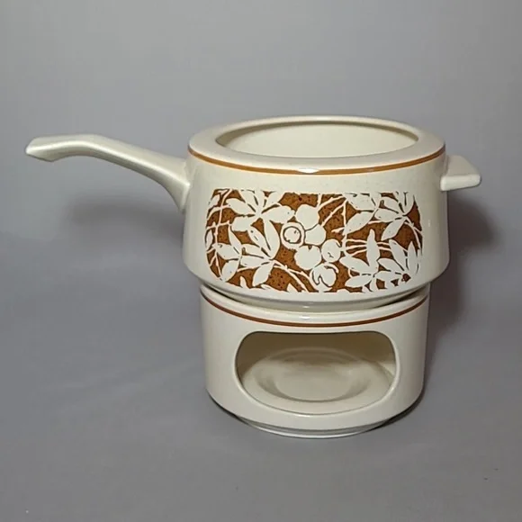 Temperware by Lenox Woodspice Warming Stand & Handled Pot - Picture 2 of 10